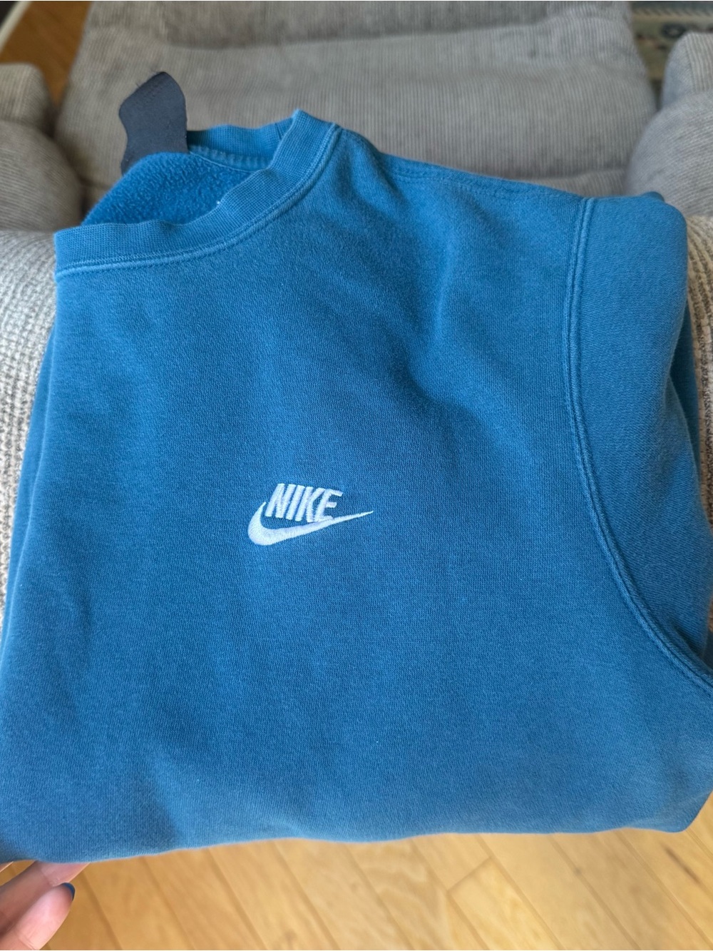 Nike Crewneck Long Sleeve Sweatshirt - Deep Teal Blue